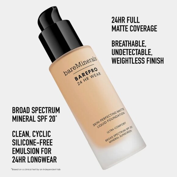 bareMinerals Original Serum Liquid Foundation* SPF 20 ~ FAIR COOL 1 ~ NIB 1oz - Picture 7 of 16